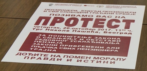 Poziv na protest penzionera